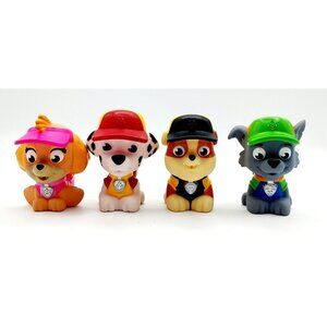 Lot of 4 PAW Patrol Squirter Water Pool Bath Toy Rocky, Rubble, Marshall